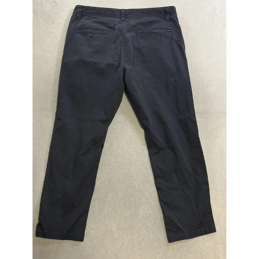 Volcom Chino Pants Men's Size 36x 30 (Fits 38x29) Blue Skater Workwear FADED
